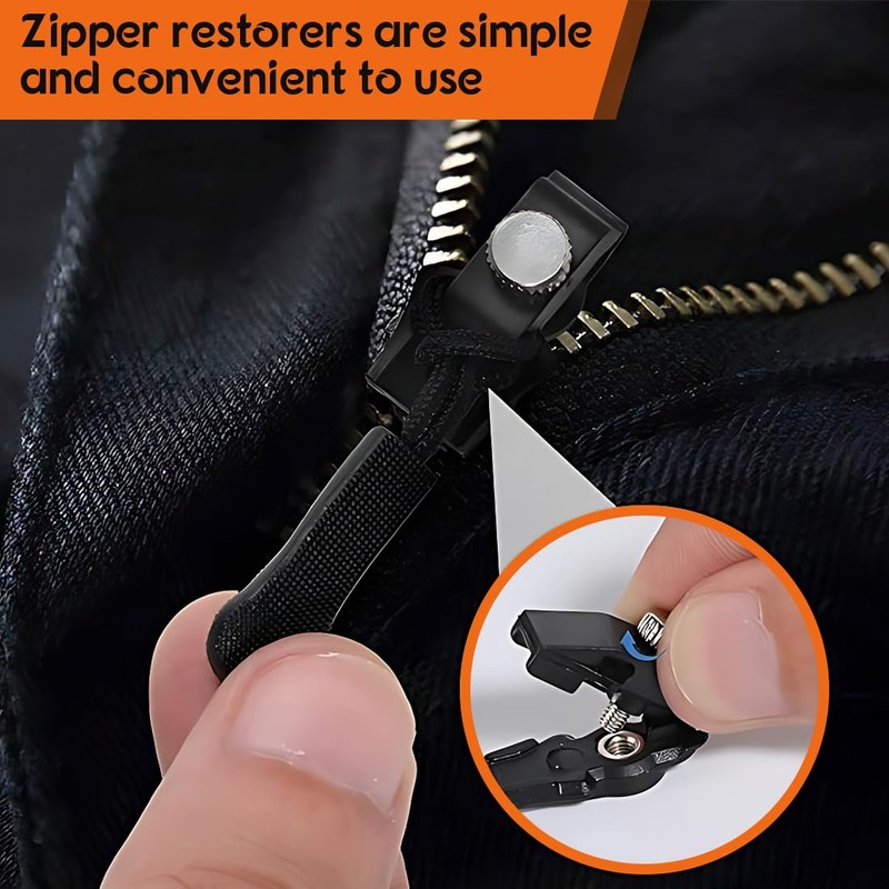 Universal Zip Repair Kit, Removable Replacement Zipper for Zip, Zip