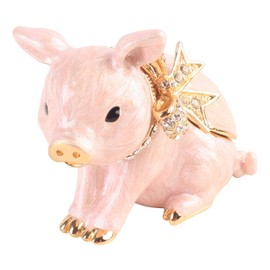 PIEARTH EX309-1 Jewelry Box, Ribbon Pig, Zinc