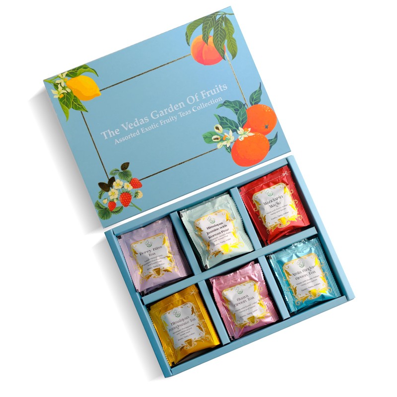 The Vedas garden of Fruits Premium Herbal Tea Selection Gift