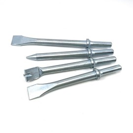 DYNAMIC POWER Heavy-Duty 4-Piece Air Hammer Chisel Set – Demolition Pro Tools with Cutter & Punch Attachments | Industrial-Grade Steel for Auto Shops and Contractors. DP-18687