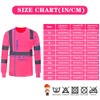 A-SAFETY Pink hi vis Long Sleeve Shirts (Pink M)