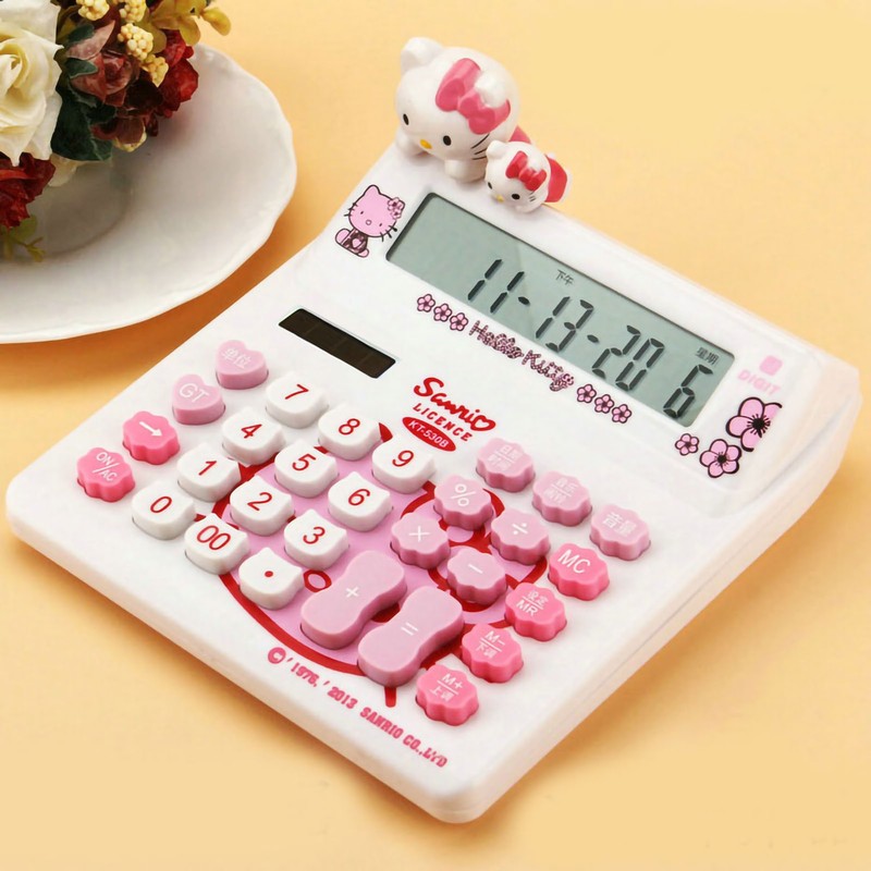 Cute Desktop Calculator Cute Cat Style 12 Digit Basic Standard