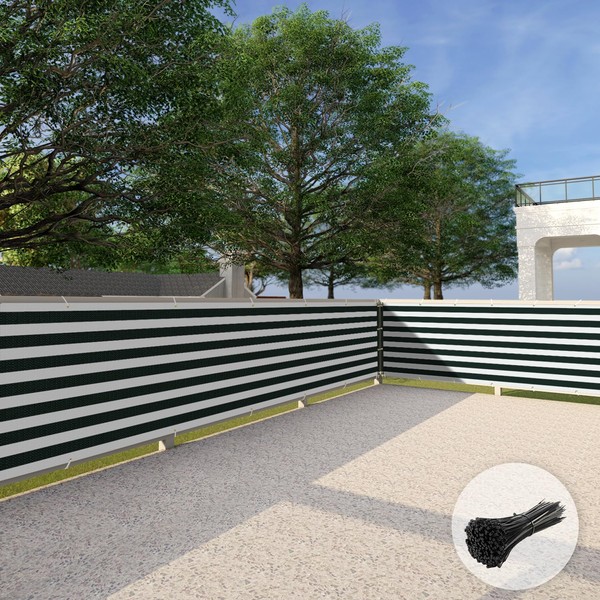 Patio 3' x 23' Balcony Privacy Screen Apartment Railing Covers
