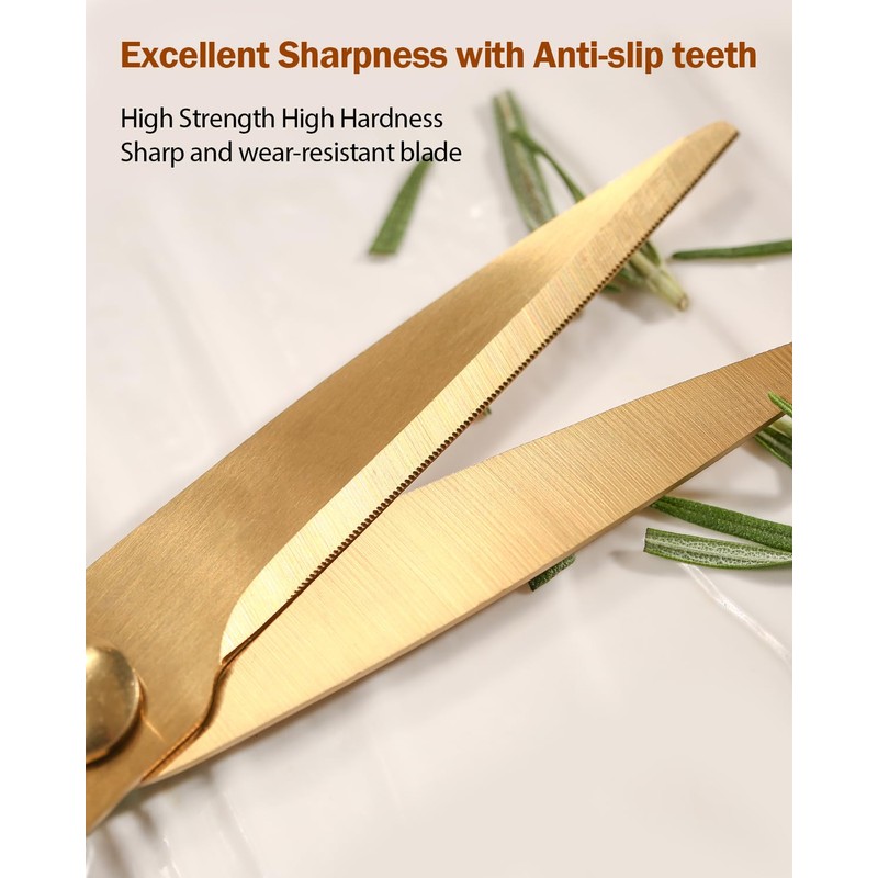 Kitchen Shears Scissors&Sharp Scissors, ARCHIKING 8.0inch Cooking Scissor-Meat and Poultry