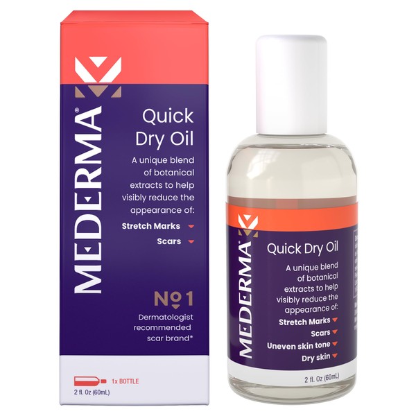 Mederma Quick Dry Oil, Scar and Stretch Mark Treatment, Helps