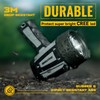 Durapower Rechargeable Spotlight, IP68 Waterproof Super Bright Handheld Spotlight, High