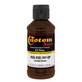 Custom Shop KSE747-QP Combat Brown - EZ Flow Pinstripe & Lettering Enamel Paint - 4 Ounce