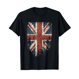 UK Shirt Women Men | Cool Vintage British Union Jack Flag T-Shirt
