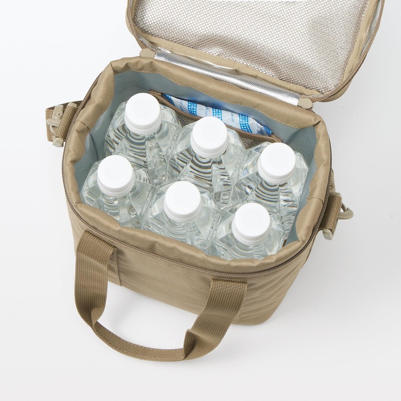 MUJI 84383151 Insulated Bag, Beige, Size M, 8.7 x 7.9