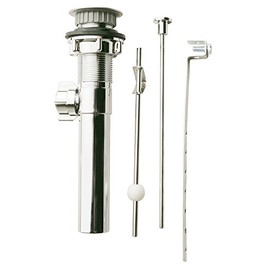 Plumb Pak PP820-70 Lavatory Pop-Up Assembly, For Use With 1-1/4 in Drain Systems, Plastic, Chrome Plated