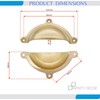 Infinity Decor Cottage Semi Circle Solid Brass Cup Pull Handle