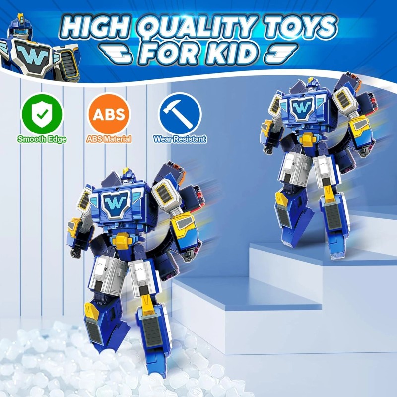 Super Wings 3 in 1 Mode Rescue Bots 10" World
