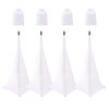 4 Pack Speaker Stand Cover Tripod Scrim, DJ Speaker Stand