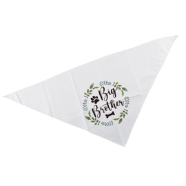 Bojueshaw Big Brother Floral Dog Bandana,Gender Reveal Photo Prop,Cotton Triangle Pet Scarf for Pregnancy Announcements,Pet Lovers Gifts