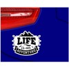 Samunshi® Life Is An Adventure Lettering Sticker Car Sticker Windscreen