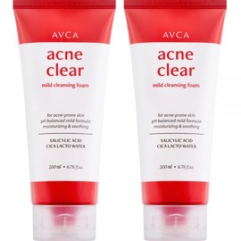 Abka Acne Clear Cleansing Foam, 200ml, 2 pieces 200ml x 2 pieces / 아브카 아크네 클리어 클렌징폼, 200ml, 2개 200ml x 2개