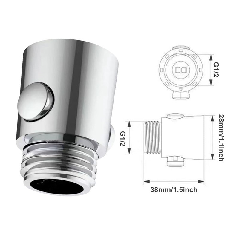 Shower Shut Off Valve,Shower Head Flowing Restrictor,G1/2 Shower Head Control