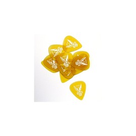 Plectrum Ultem Gold, Rounded Triangle 1,07 mm, transparent gold, 12 pcs.