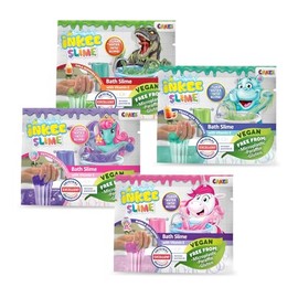 INKEE Bath Slime Mini 4er Pack | Bade-Glibber Schleim, 4X 20g Schleimpulver mit Vitamin E & Aroma