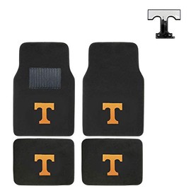 AAC Tennessee Carpet Floor Mat with Plastic Chrome Emblem