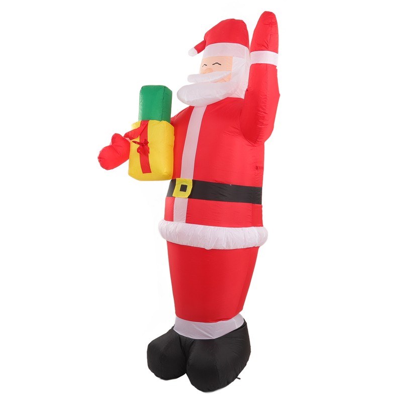 Inflatable Christmas Old Man Model with Gift Bag in Hand