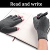 2 Pcs Arthritis Gloves,Open Fingertip Compression Gloves, Unisex Fingerless,Applicable To