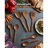 Mooues 9 Piece Natural Acacia Wooden Spoons for Cooking, Wooden