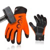 Vgo... Safety Work Gloves Anti Impact Touchscreen,Mechanics Gloves,Impact Gloves,Anti-Vibration Gloves,Oild and Gas digging Gloves,Heavy Duty(SL9793IP,Orange,M,1Pair)