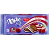 2 Pcs Milka Alpine Milk Chocolate Bars Vanilla Cherry Cream
