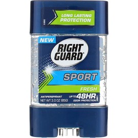 Right Guard Sport 3D Odor Defense, Anti-Perspirant Deodorant Clear Gel, Fresh 3 oz (Pack of 3)