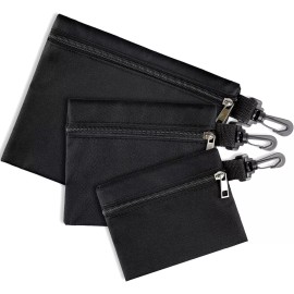 Vin Beauty 3 Pack Multipurpose Small Tool Bags Canvas Tool Bags  6 inc/6.5 in/9in 3 sizes
