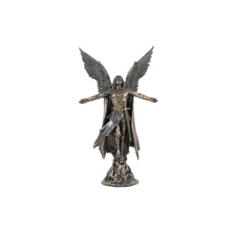 US 6.5 Inch Ascending Warrior Angel Cold Cast Bronze Sculpture