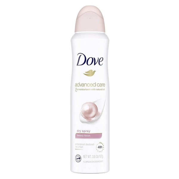 Dove Antiperspirant 3.8oz Dry Spray Beauty Finish (2 Pack)