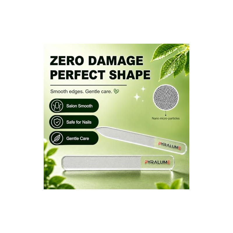 Premium Glass Nail File Set - Salon-Grade Nail Care Essentials