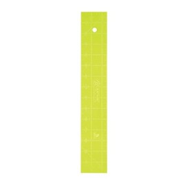 Acrylic Quilting Ruler, 2.5'' x 15'' | Long Ruler for Sewing, Measuring and Cutting Quilt Fabric | Straight Edge Tool for Layer Cakes, Charm Pack Quilts, and DIY Craft Projects, Green