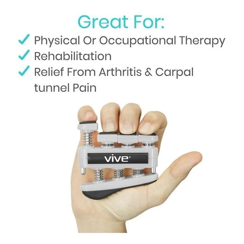 🖐️💪 Pack de 3 Ejercitadores para Dedos Vive Health: Fuerza,