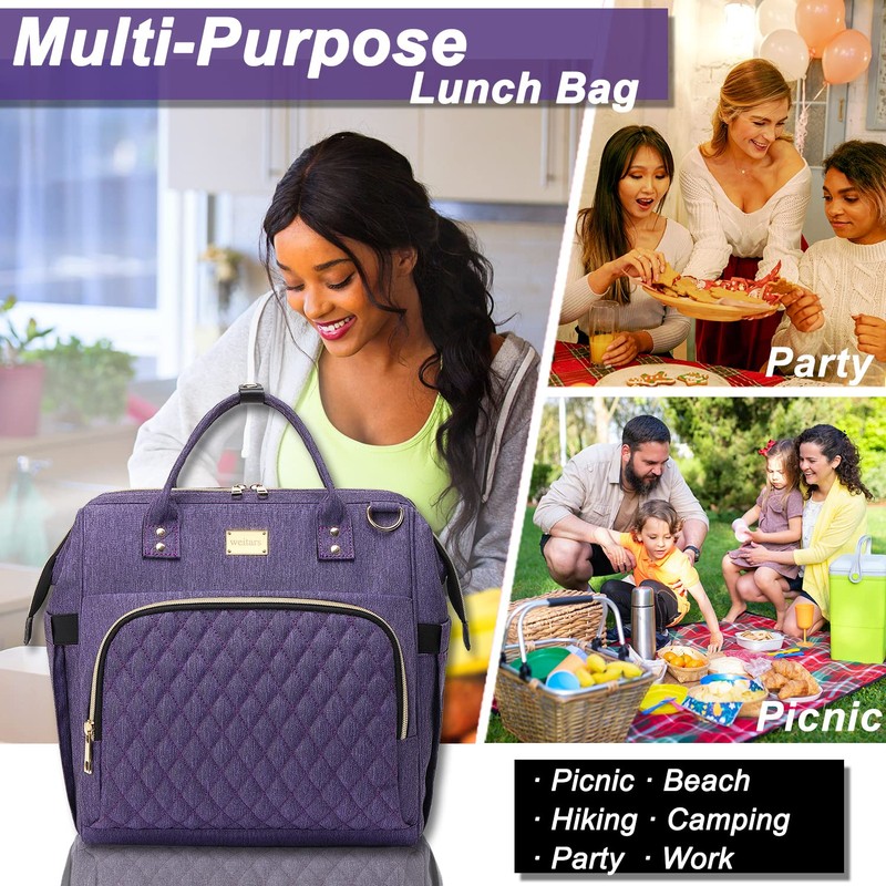 Weitars Lunch Bag for Women Cute Lunch Bag For Work,Insulated