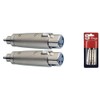 2 Fem Xlr /Male Rca Adapt.-Met