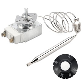 RX-1-36 Thermostat Fryer for 1/4" Mpt Stuff Box, 60125401 Thermostat for Deep Fryer Compatible with Pitco 60125401 fit for Royal Range 3113, 200-400F (Silver)
