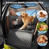 REEVAA 2.0 Hard Bottom Back Seat Cover for Large Dogs,