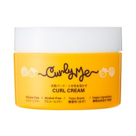 Curly Me Curly Cream, Faint Fragrance (Yuzu), 6.3 oz (180 g), Curly Hair, Tenpa, Curly Hair, Perm