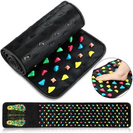BBTO Foot Massage Mat Reflexology Walk Stone Road for Acupressure Foot Massage Acupoint Mat for Long Sitting Elderly Students and Office Workers(68.9 x 13.78 Inches)