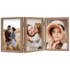 ORIVAN 5x7 Triple Picture Frame Hinged 3 Photos Folding Photo