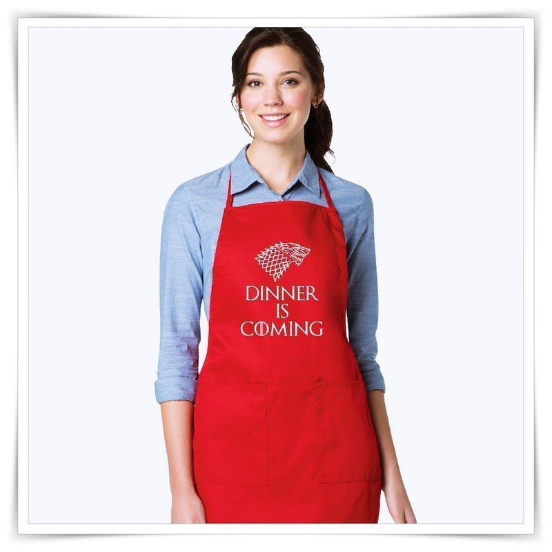 Dinner Is Coming Serving Apron