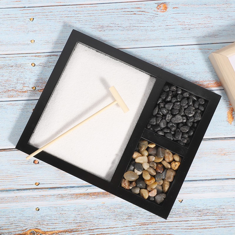 Zen Garden Sand Tray Decoration Desktop Micro Landscape Ornament Craft