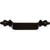 Delaney Hardware BD0134- Barn Door Pull Handle with Clover, Black