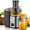 QCen Juicer Machine, 500W Centrifugal Juicer Extractor with 3” Wide