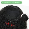 ZIYU Half Wig Human Hair - 180% Density Curly Half