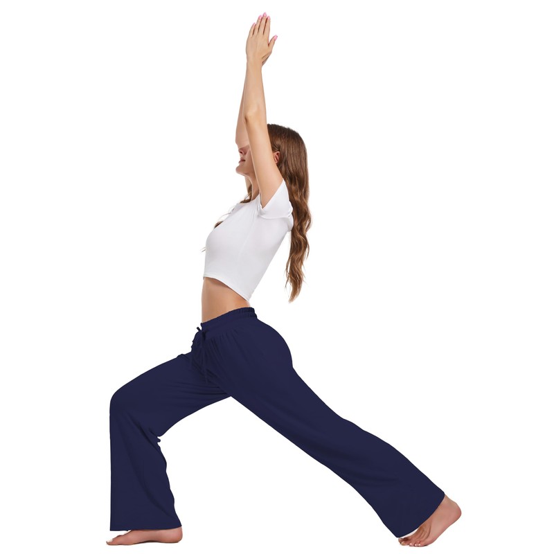 Kivdol 3 PACK Womens Yoga Sweatpants Wide Leg Lounge Pajamas