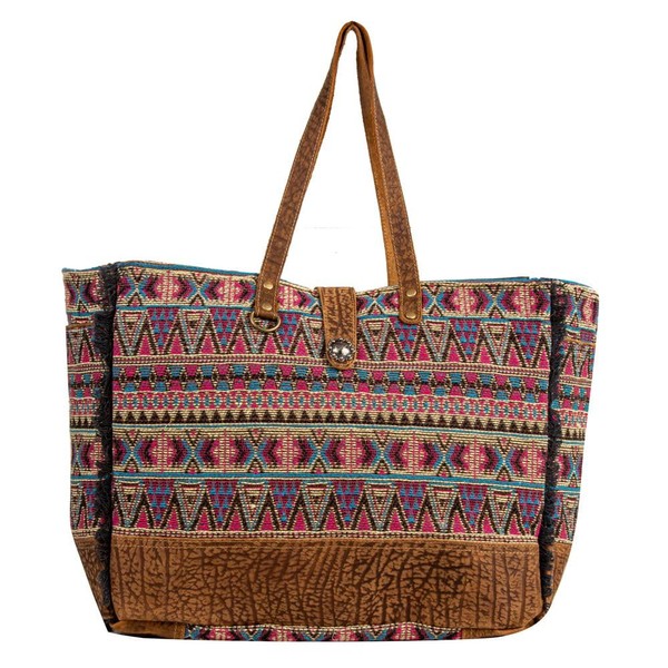Myra Bag Weekender Bag for Women - Western Upcycled Canvas